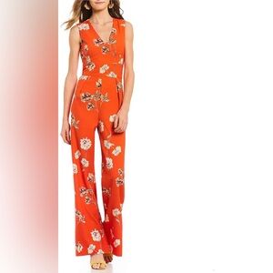 Sugarlips Vibrant Floral wide leg  Jumpsuit size women’s M new with tag